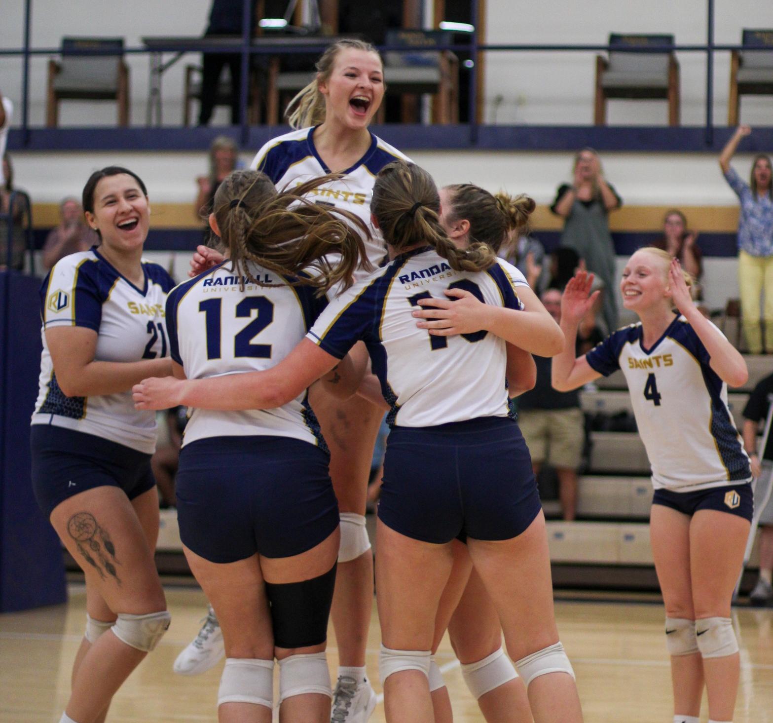 Volleyball Wins Five Set Thriller